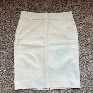 J. Crew Factory Pencil Skirt White